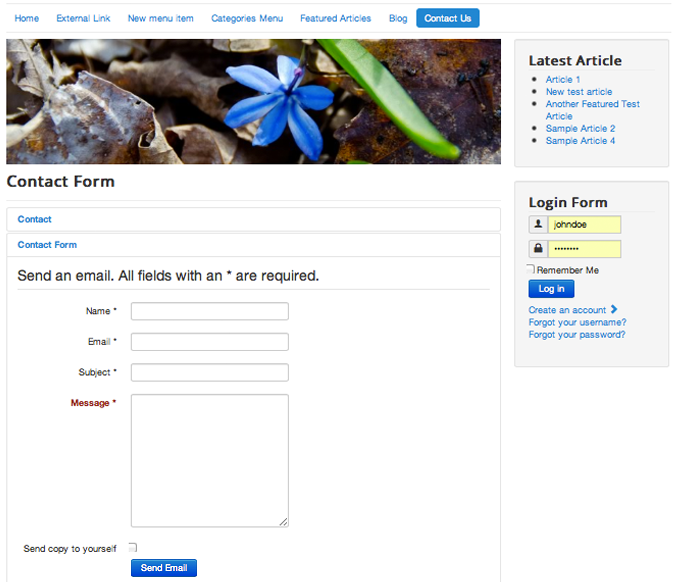 How to Create a Joomla Contact Us Page