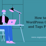 How to Add WordPress Categories and Tags For Pages
